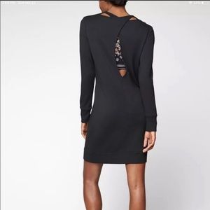 Athleta black Nirvana Go-To long sleeve athleisure modal jersey Dress small